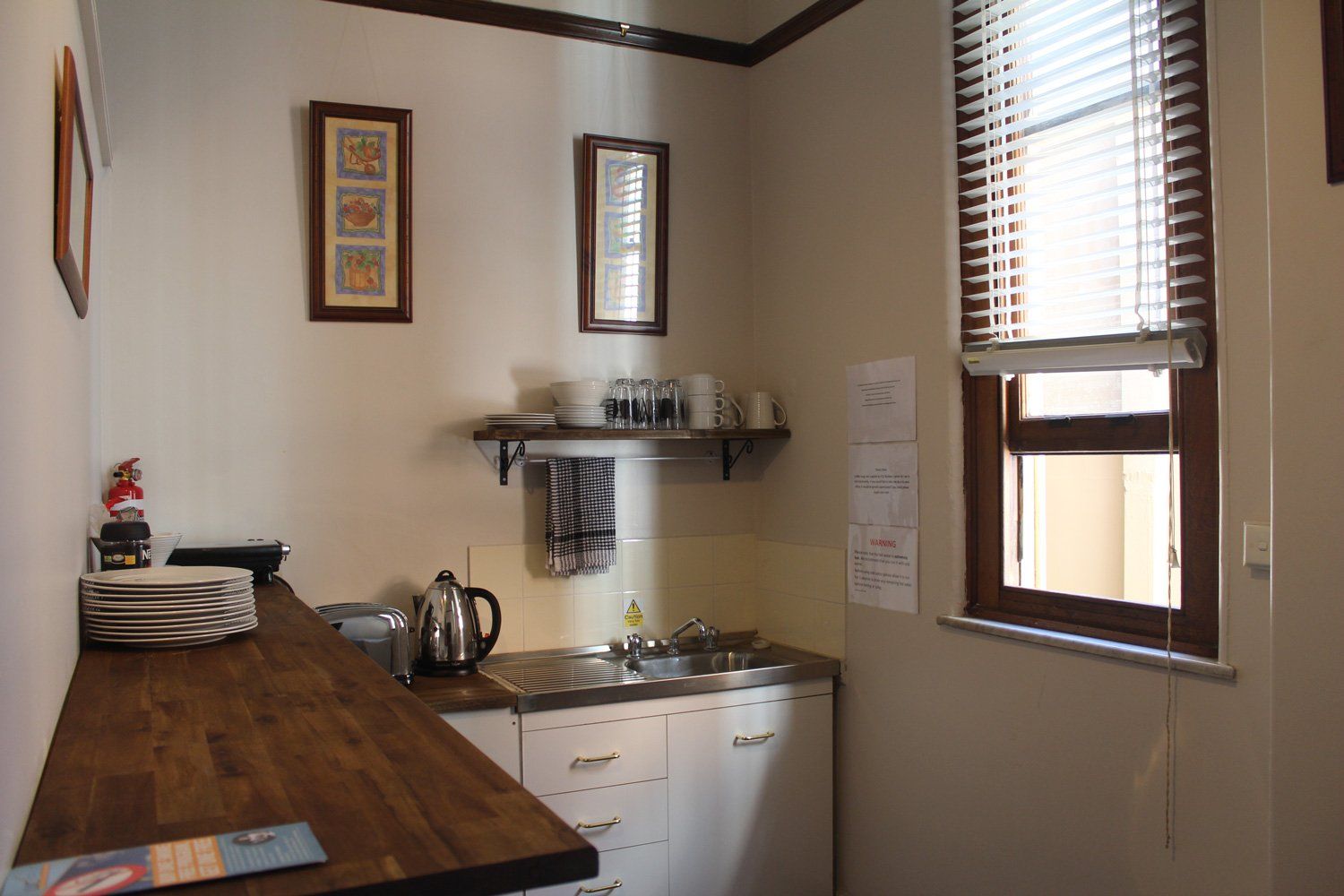 kitchenette area