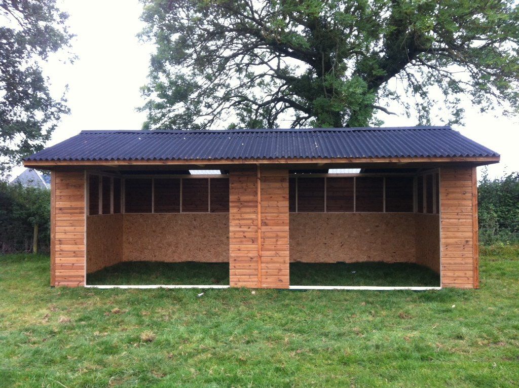 double open field shelter