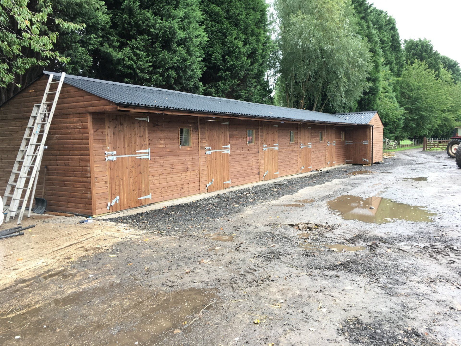 Wooden stable