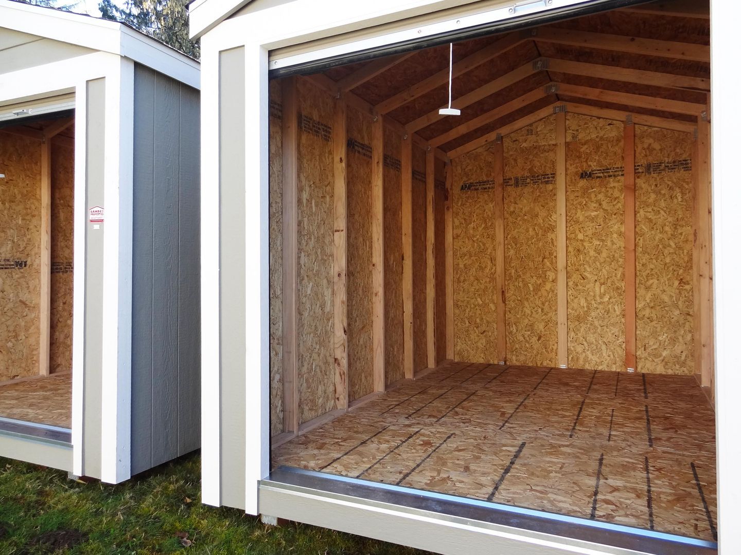 empty storage shed