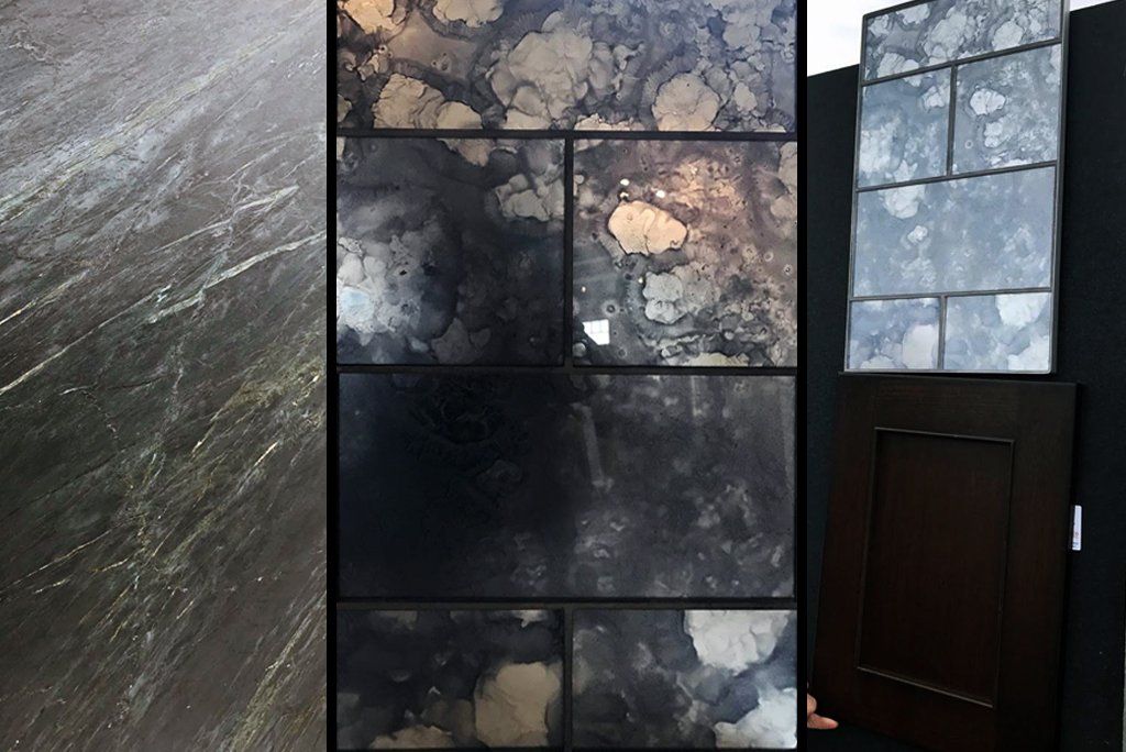 A collage of images shows different types of glass