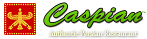 The logo for caspian authentic persian restaurant