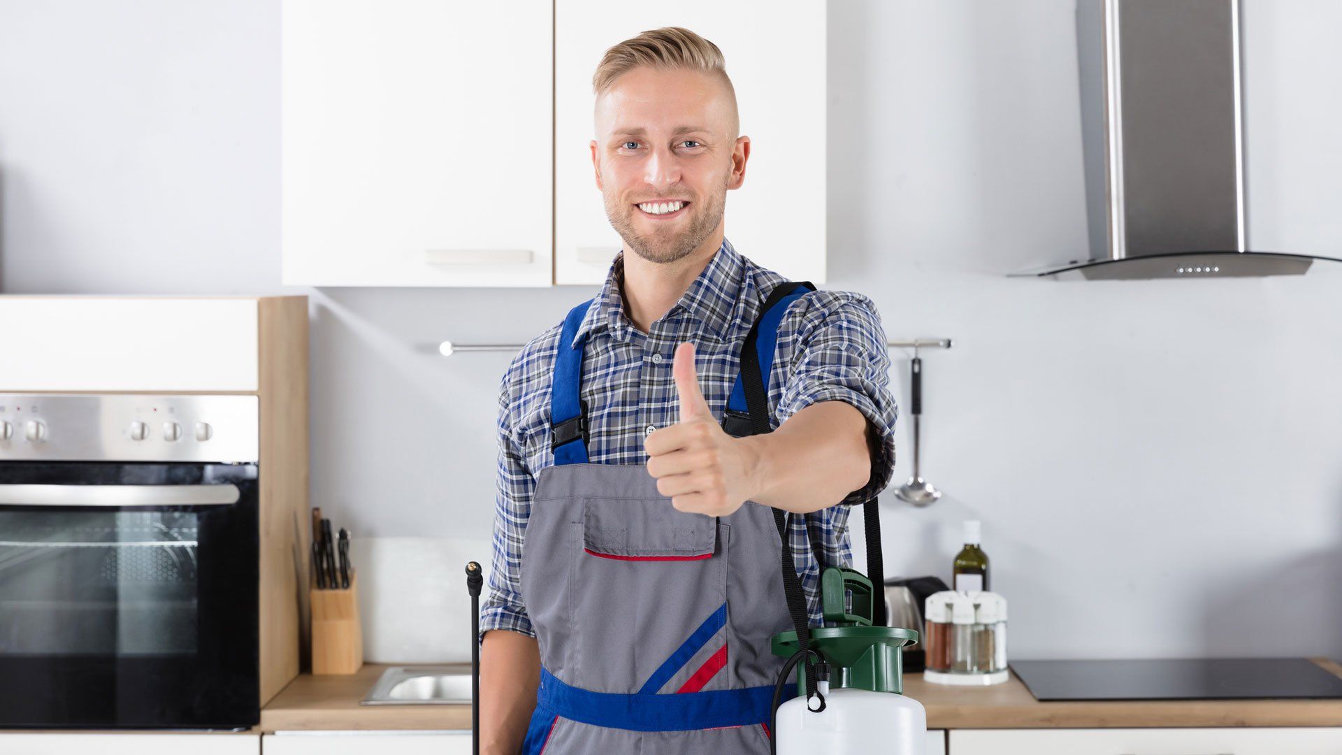 Man with Thumbs Up — Bryan, TX — Binford Insect Control Inc. Man with Thumbs Up — Bryan, TX — Binford Insect Control Inc.