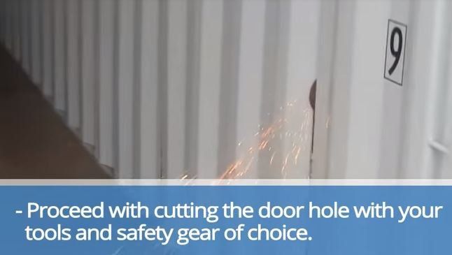 How to Install a Cargo Container Door- Step 4
