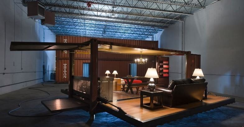 Cargo Containers Becoming Art with Hydraulic Doors