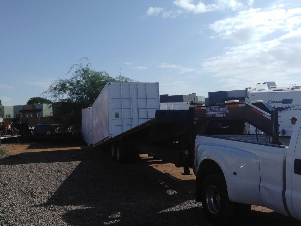 How to transport a shipping container