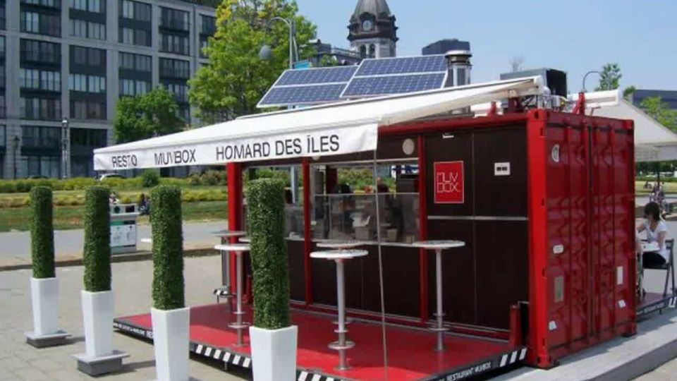 Shipping Container Restaurant Modification