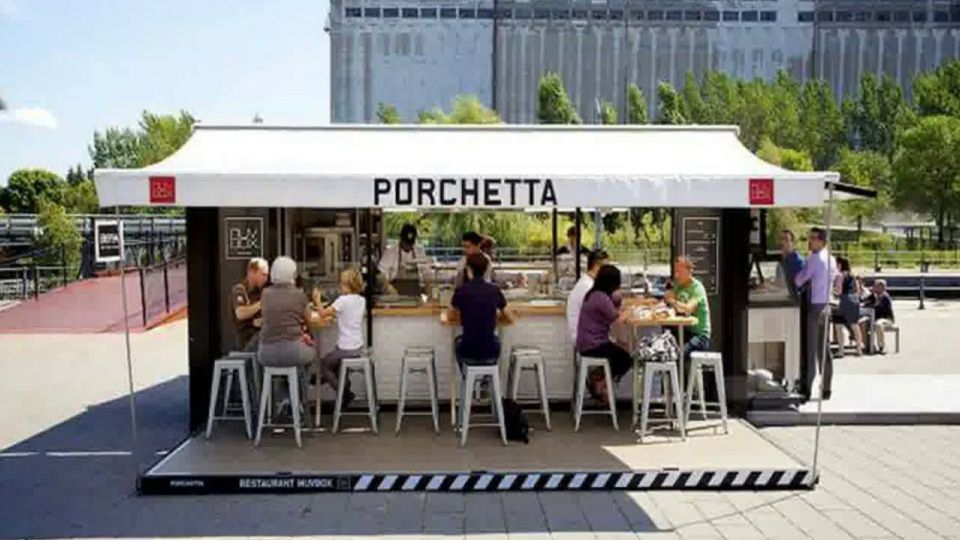 Shipping Container Restaurant Modification