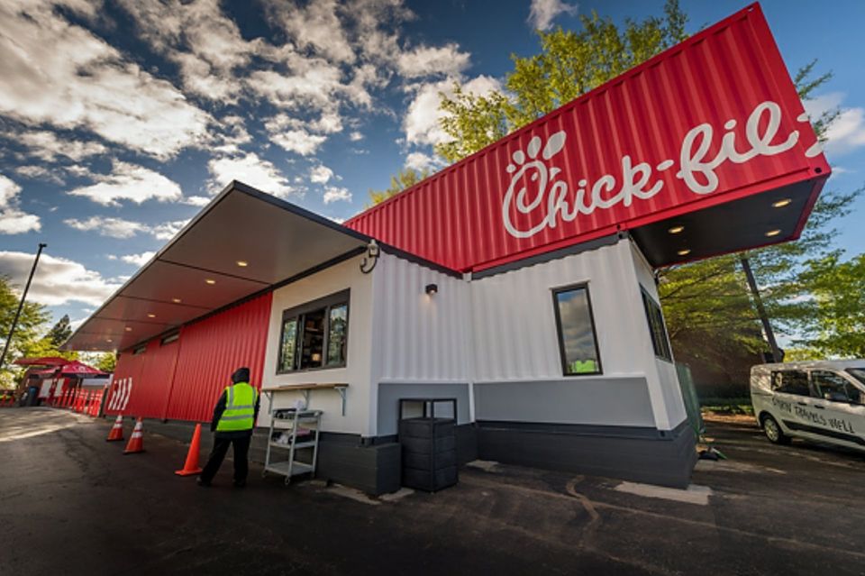 Shipping Container Restaurant Modification
