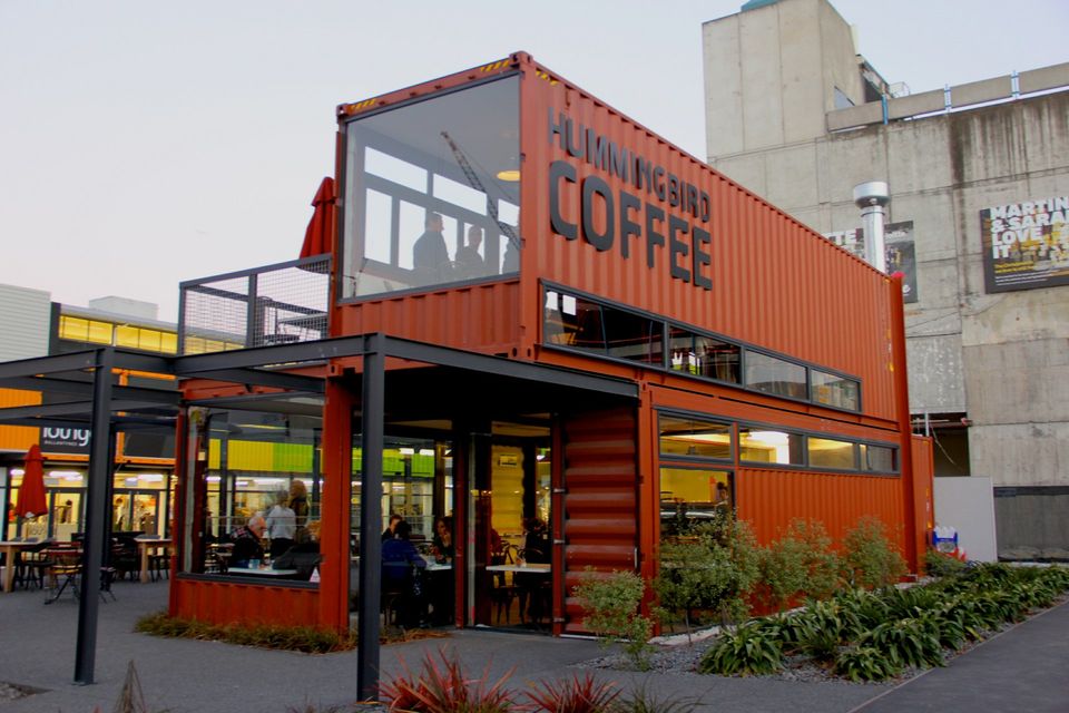 Shipping Container Coffee Shop Modification
