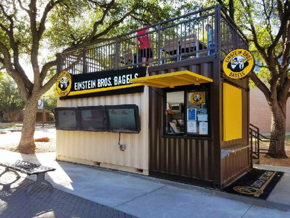 Shipping Container Einstein Bros Bagels Restaurant Modification