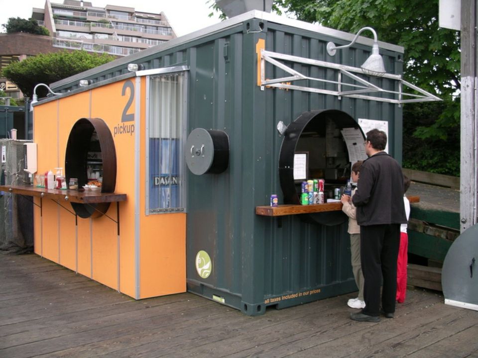 Shipping Container Restaurant Modification
