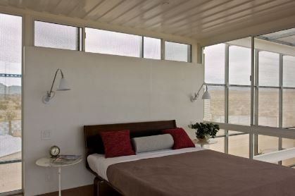 Interior of a shipping container home