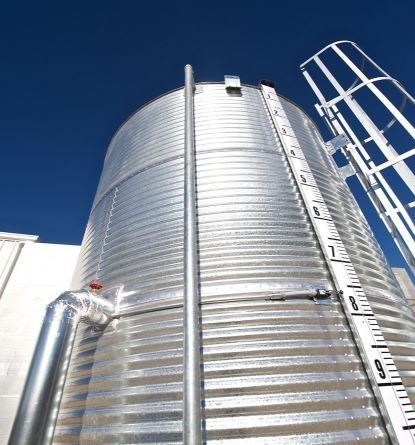 Water Tank on a Shipping Container Mansion 
