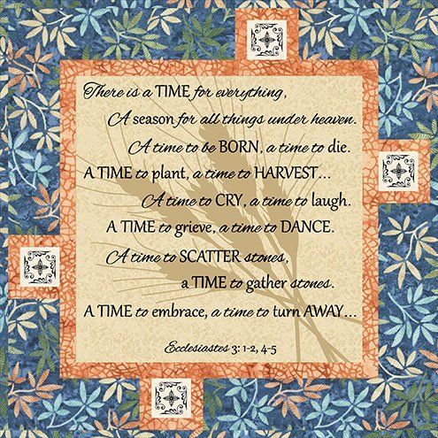 Ecclesiastes Wall Quilt Ecclesiastes Wall Quilt