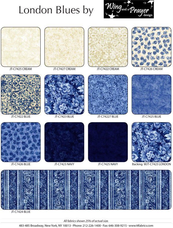 London Blues fabrics London Blues fabrics