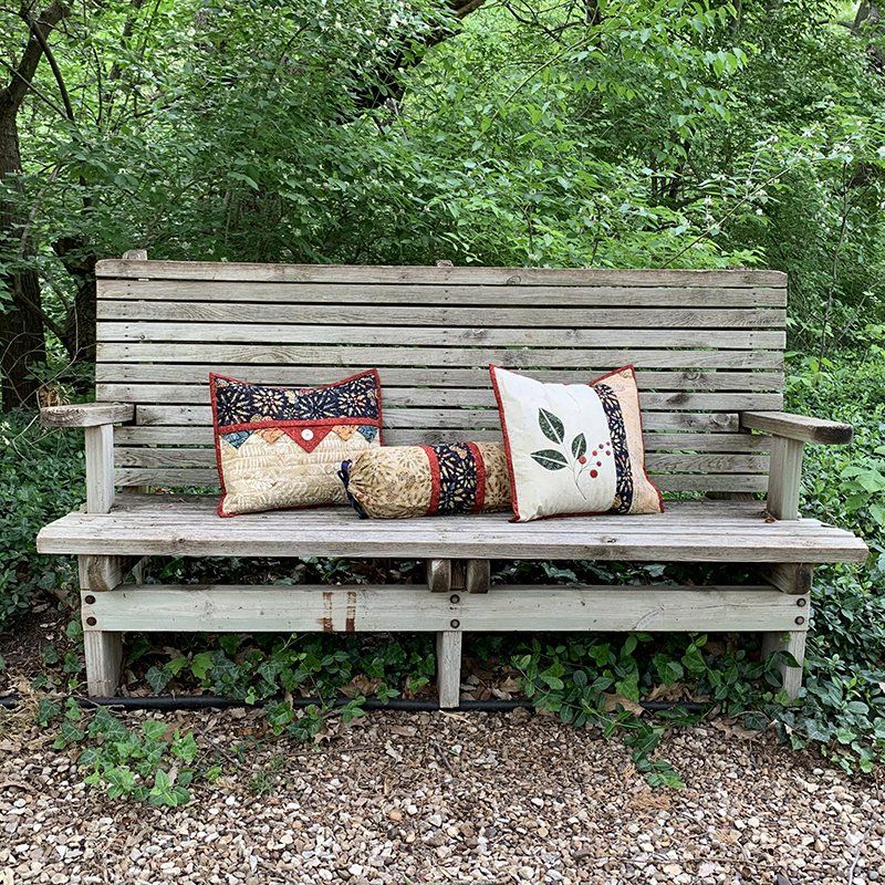 Pillows on Bench Pillows on Bench