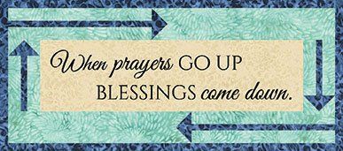 Prayers go up
