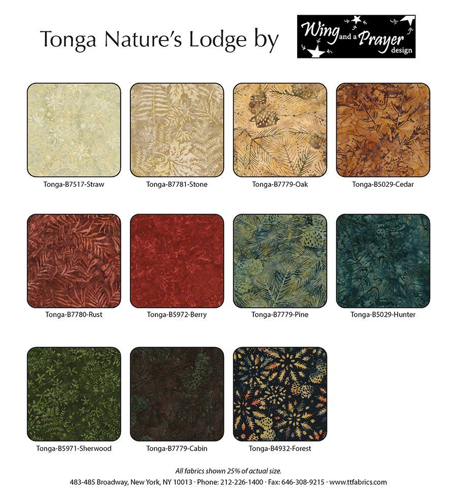 Nature's Lodge BOM Fabrics