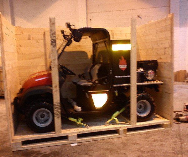 Packing of a Rescuemax Firebug Vehicle