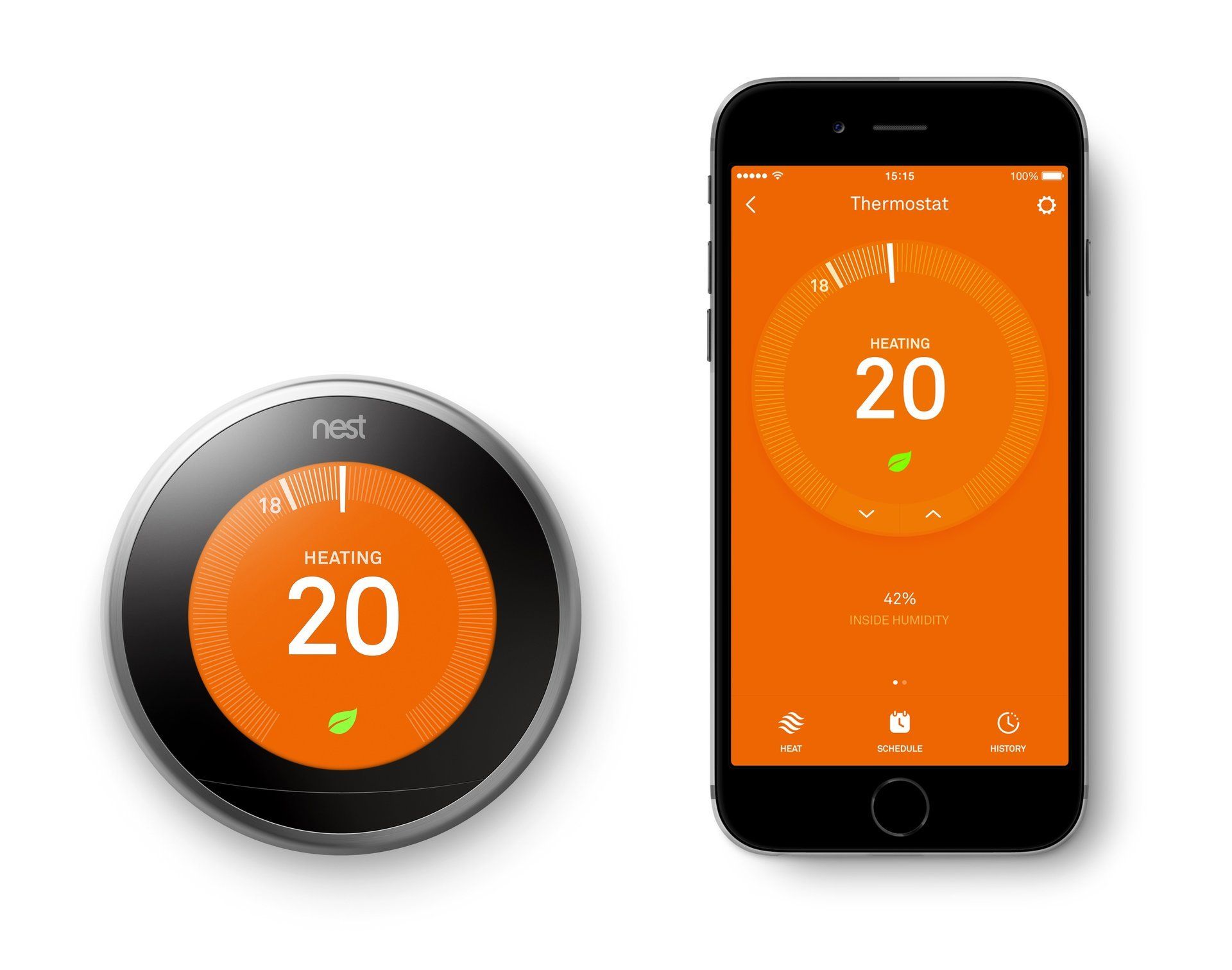 Mobile with orange screen