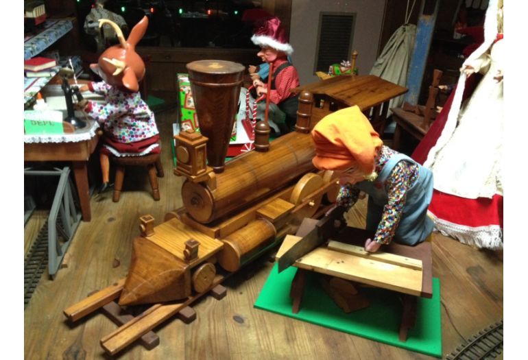 five foot train donated to Storybook Land