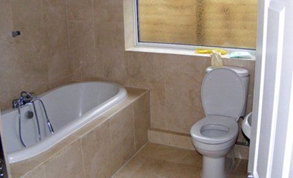 Bath and toilet