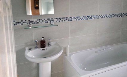Tiled bathroom