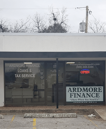 Ardmore Finance Front Door 
