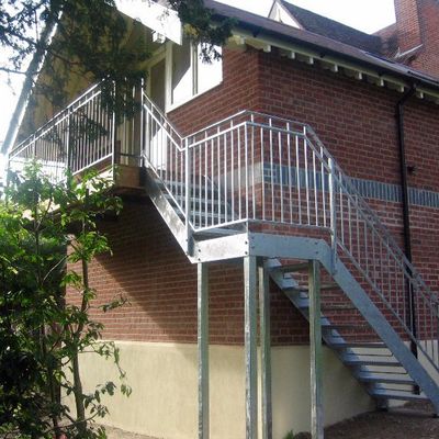 metal staircase