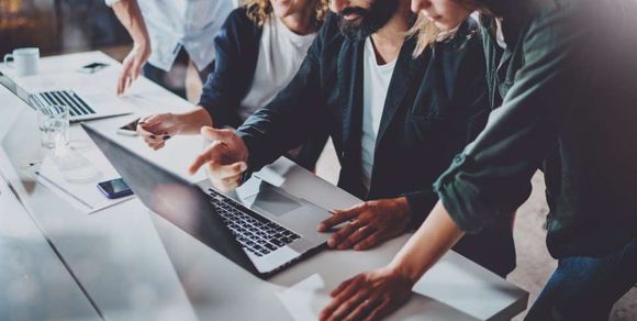 team of professional working together