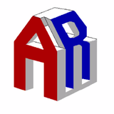 A 3D logo featuring the letters A and R, with the A in red and the R in blue, set against a white background.