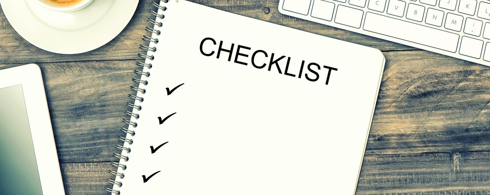 Signage checklist