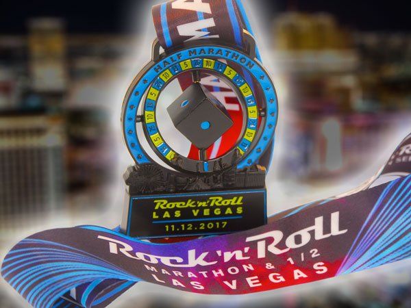 A medal for the rock n roll las vegas marathon