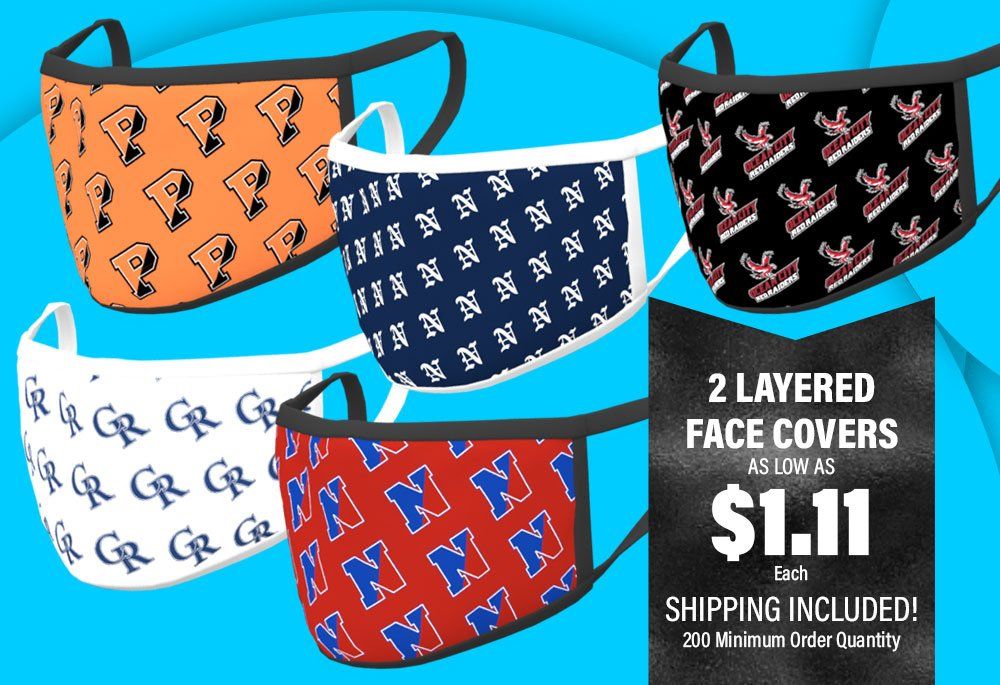 Two layered face covers are being sold for $ 1.11