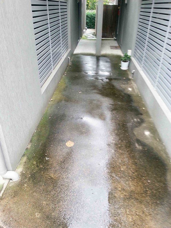 concrete before