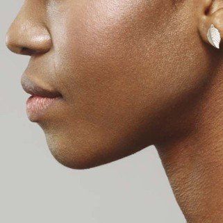 side of woman's face