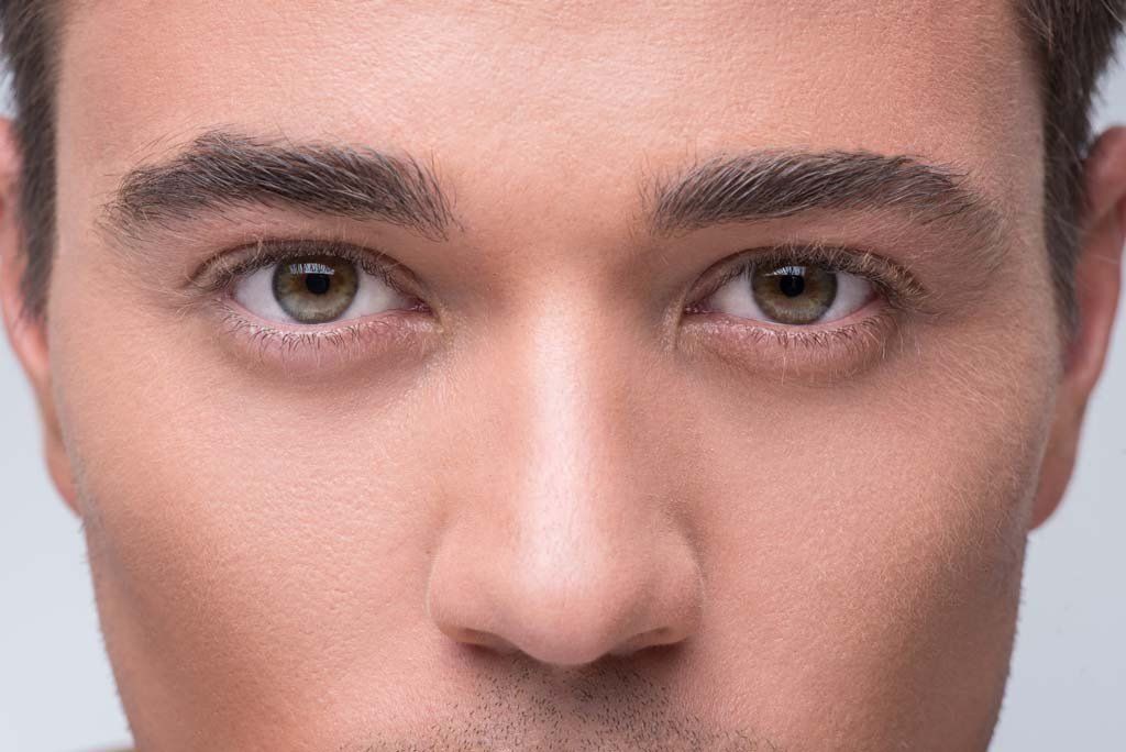 man's face
