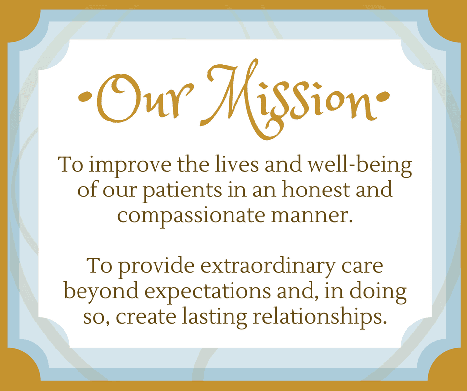 our mission sign