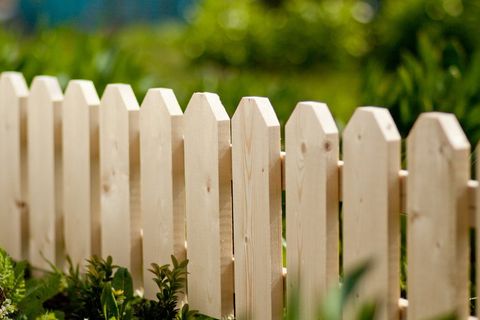 Wooden fencing