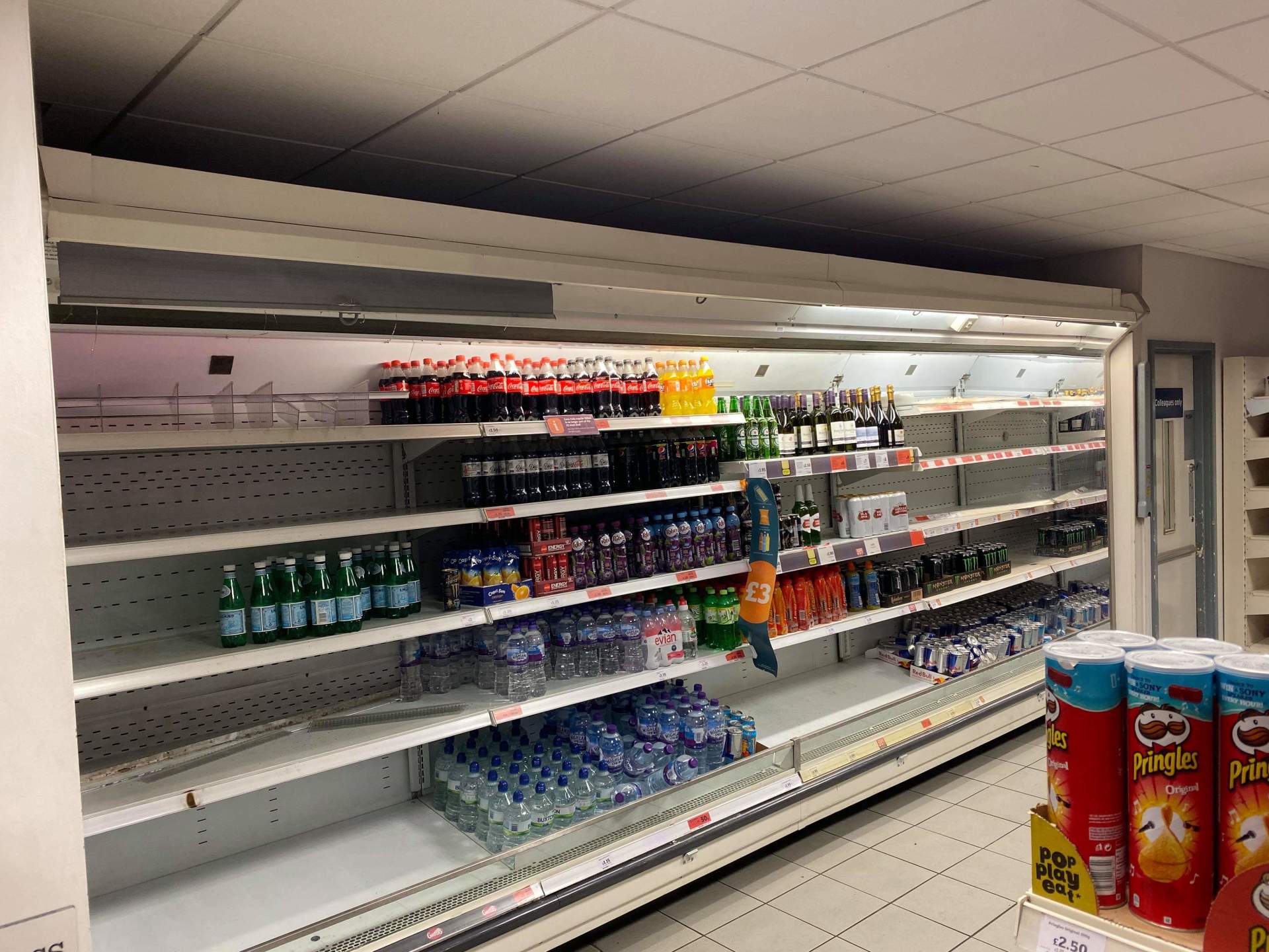 Display Chillers at Sainsbury's Petrol Filling Station
