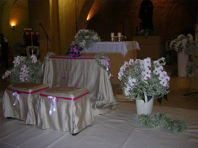 allestimento floreale per chiese