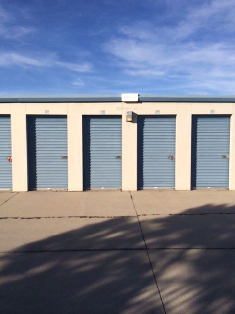 Row Of Self Storage Units