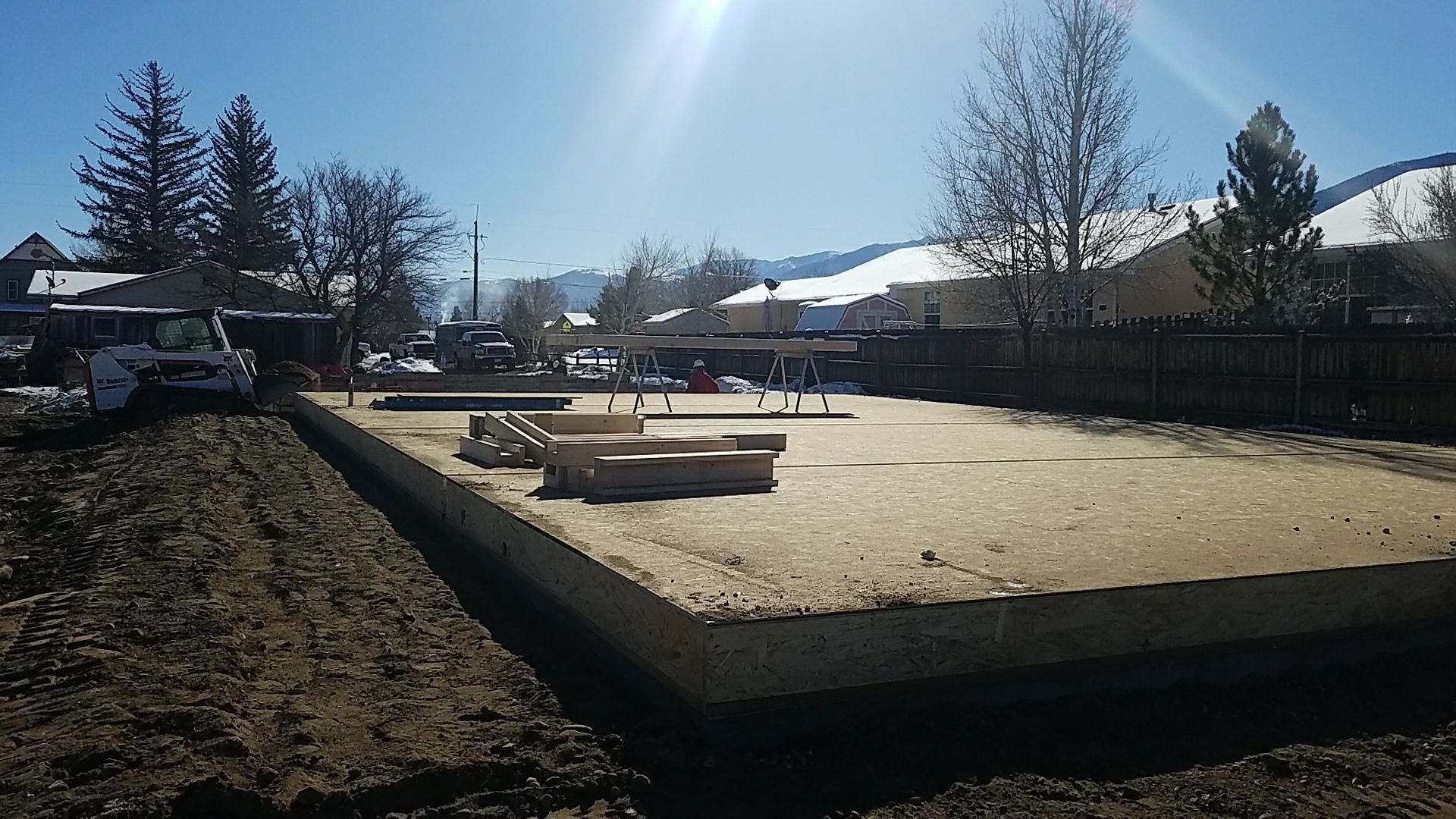 Home Foundation being built