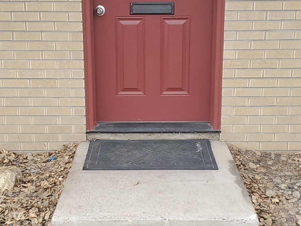 ADA access ramp bing before - door