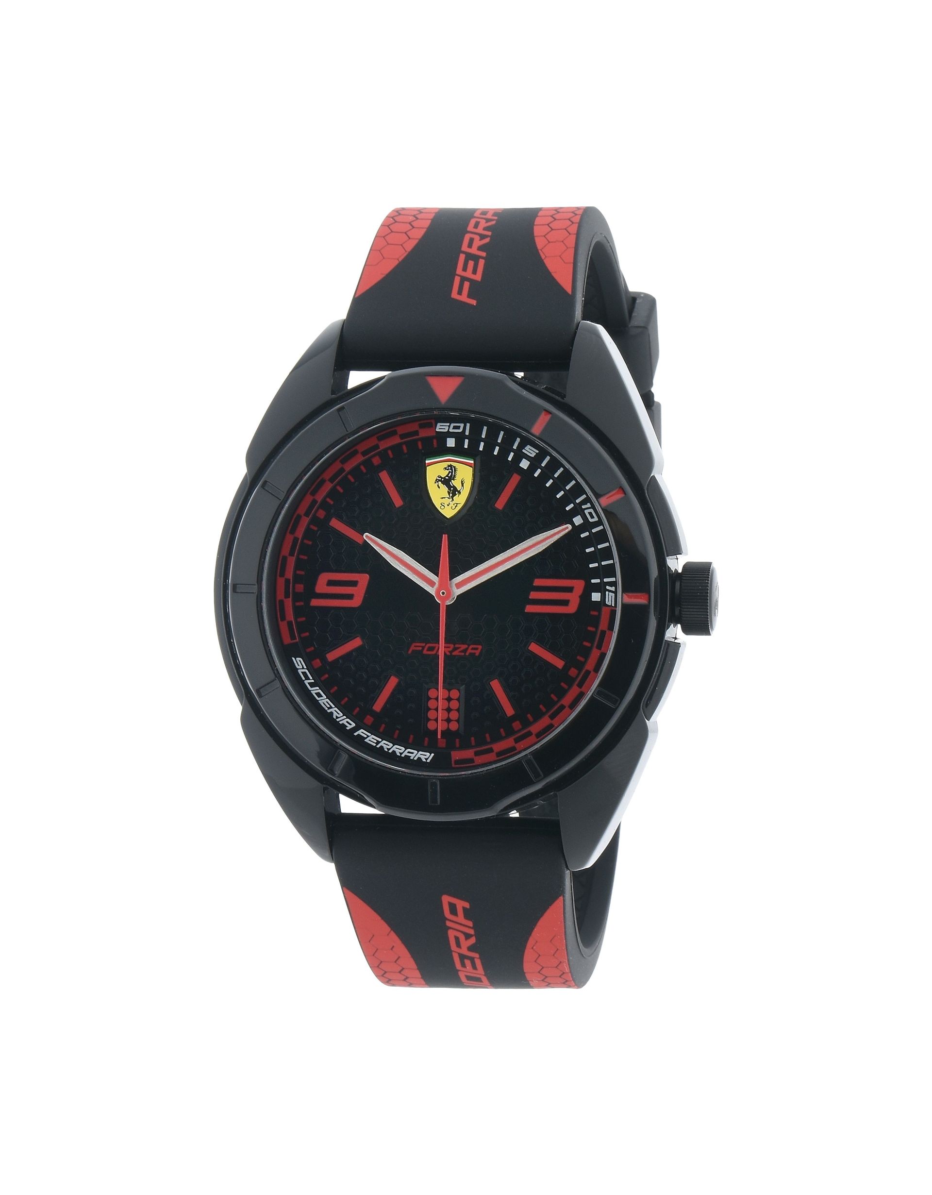 orologio ferrari con cinturino rosso e nero