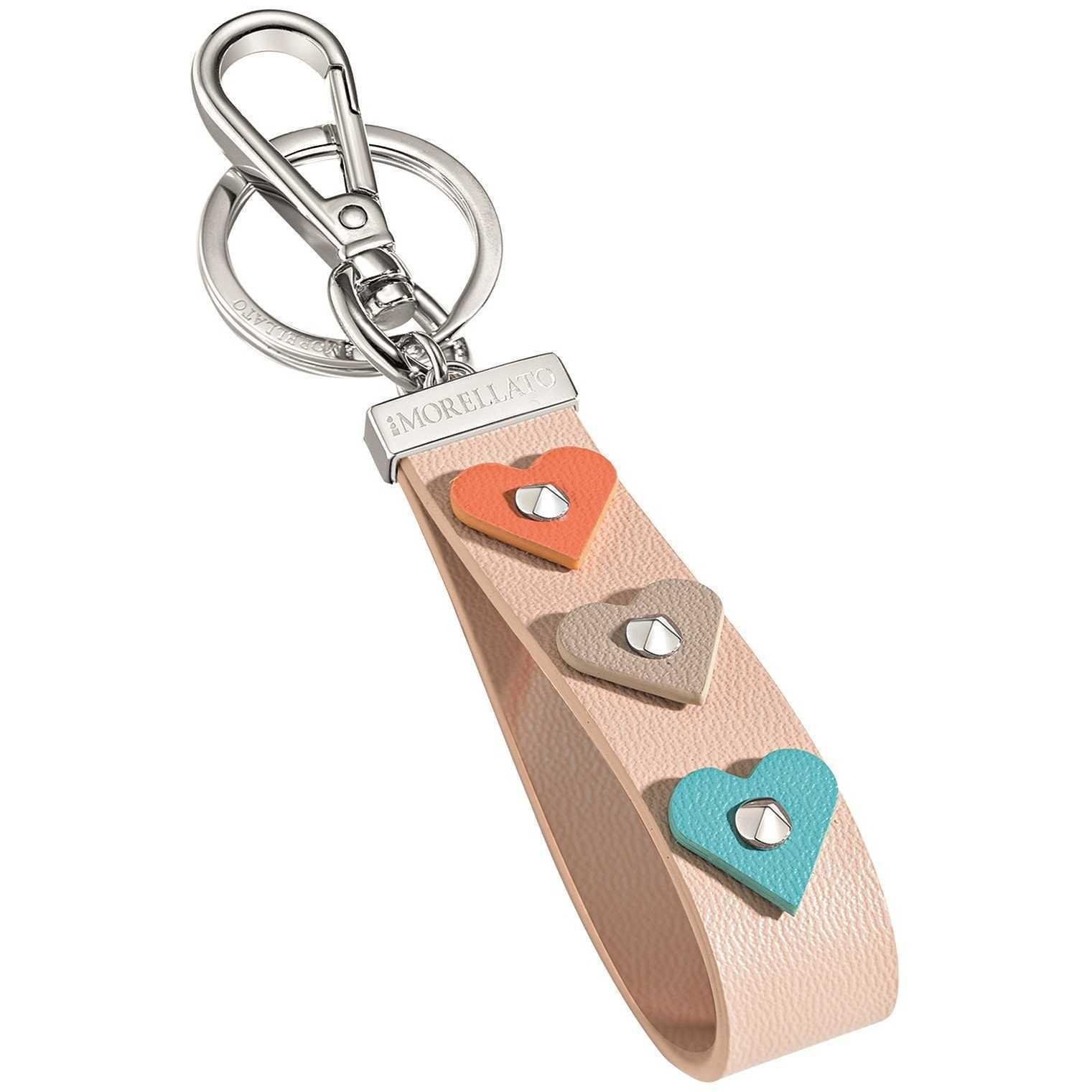 portachiavi acciaio e pelle