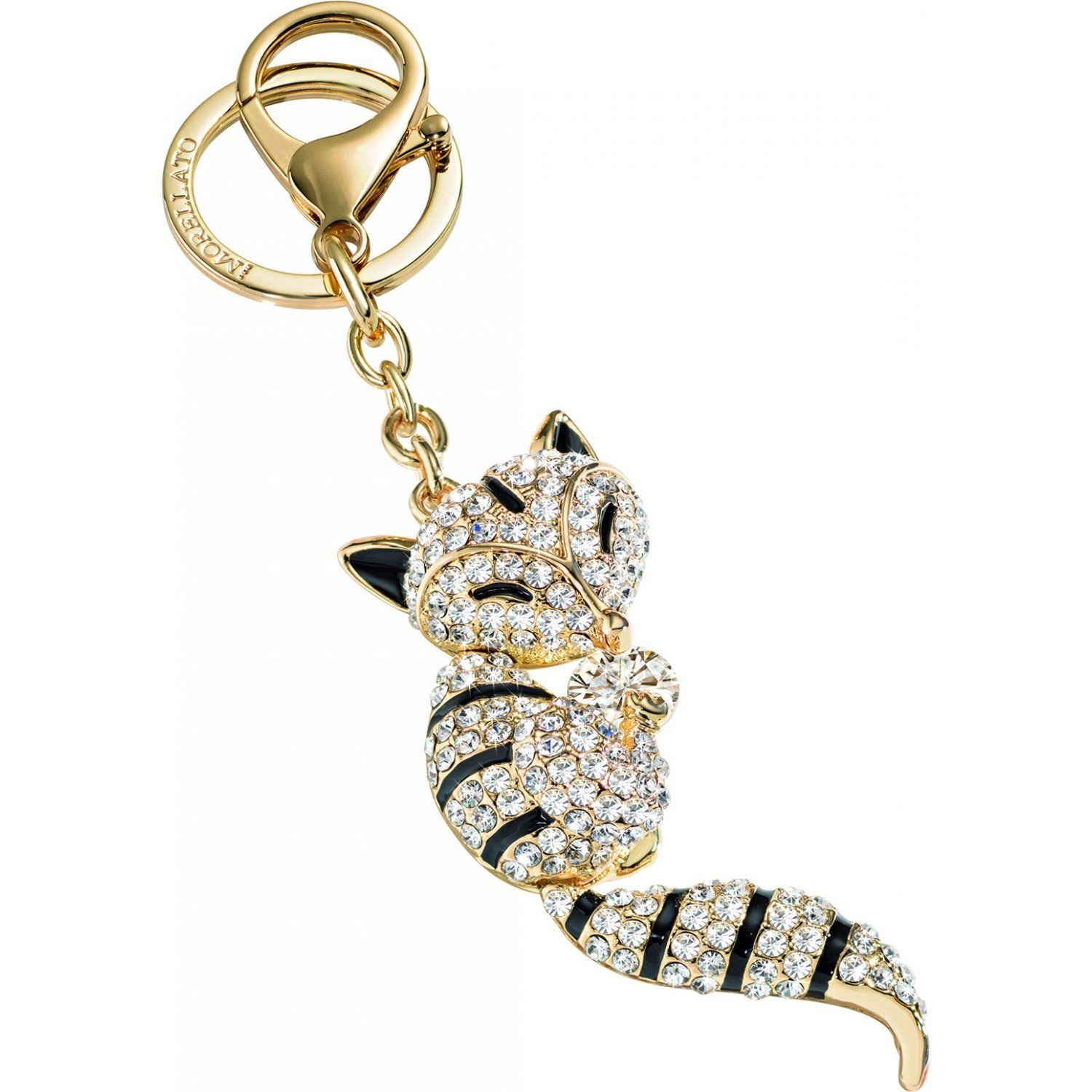 portachiavi acciaio con swarovski