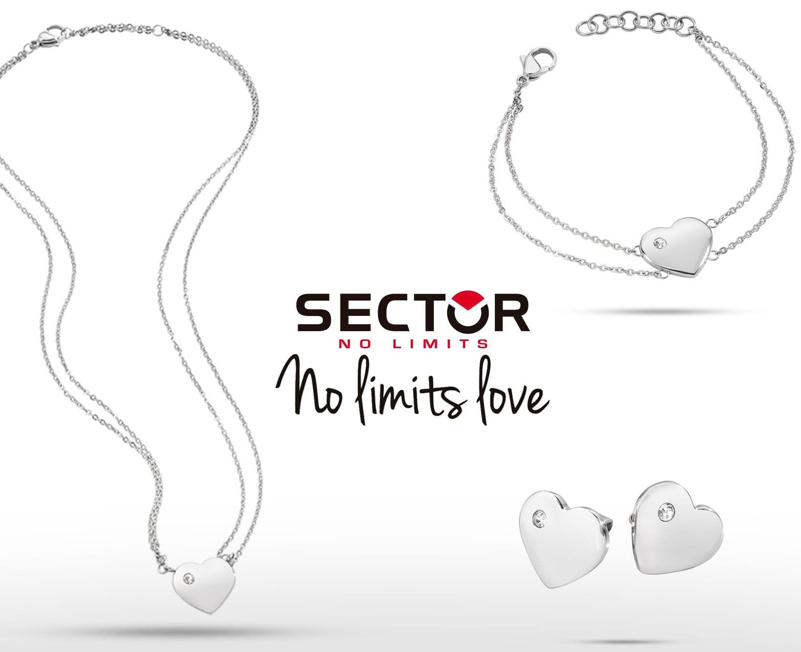 parure acciaio donna sector
