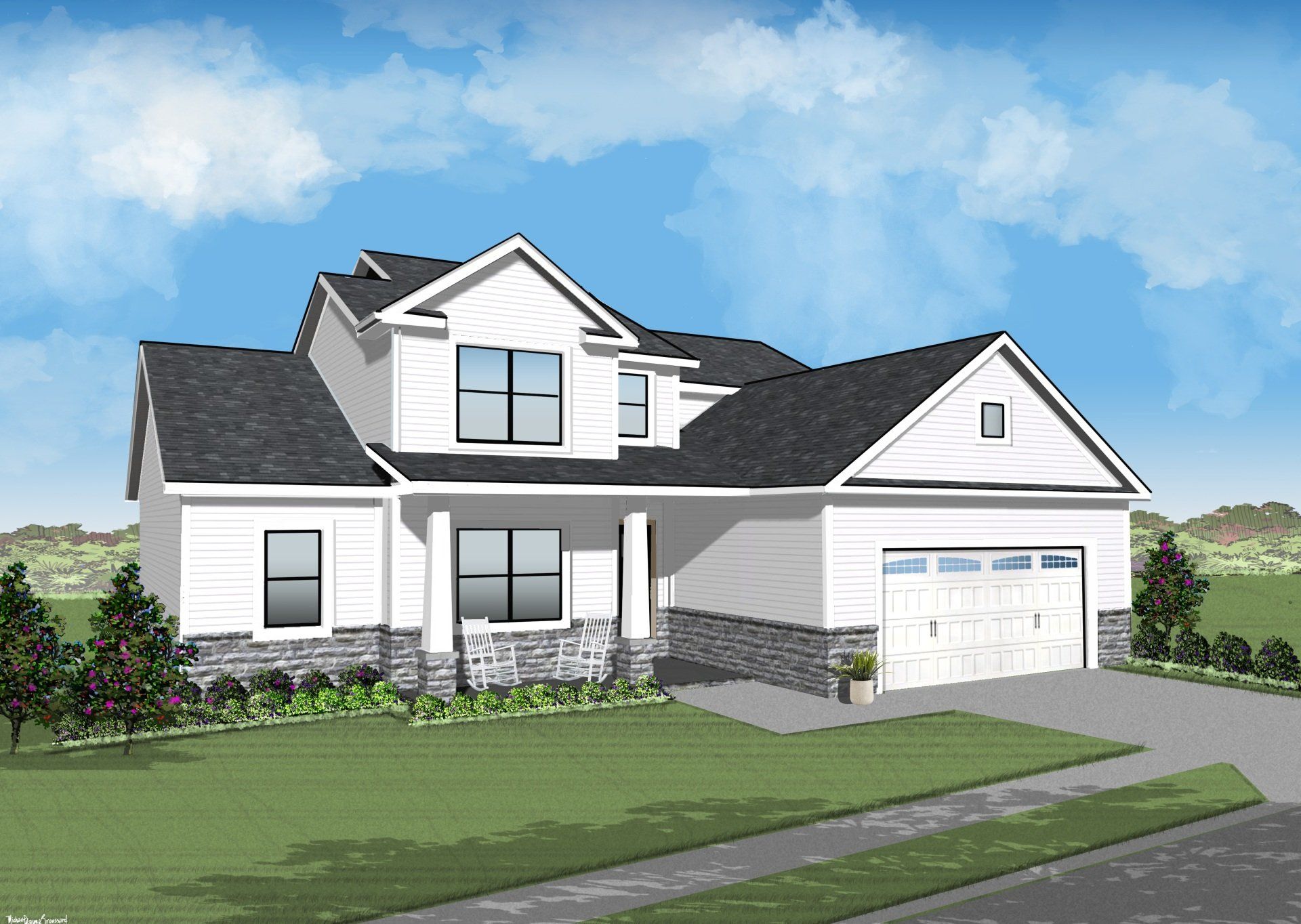 St. Jude Dream Home Rendering - Buckeye Real Estate Group